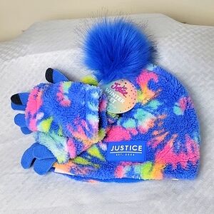 Justice Winter Hat and Gloce set Kids